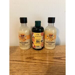 SET 3 Bundle The Body Shop Shower Cream Vanilla Pumpkin 8.4 FL OZ Original Form
